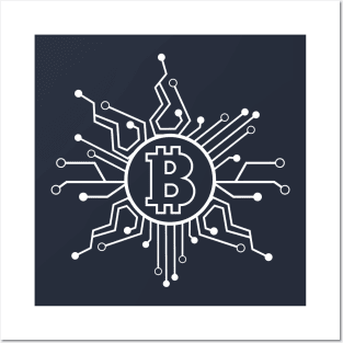 Bitcoin Crypto Blockchain technology Posters and Art